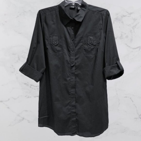 NWT RGL New York Black Cotton Lightweight Tunic - XL - Picture 7 of 11